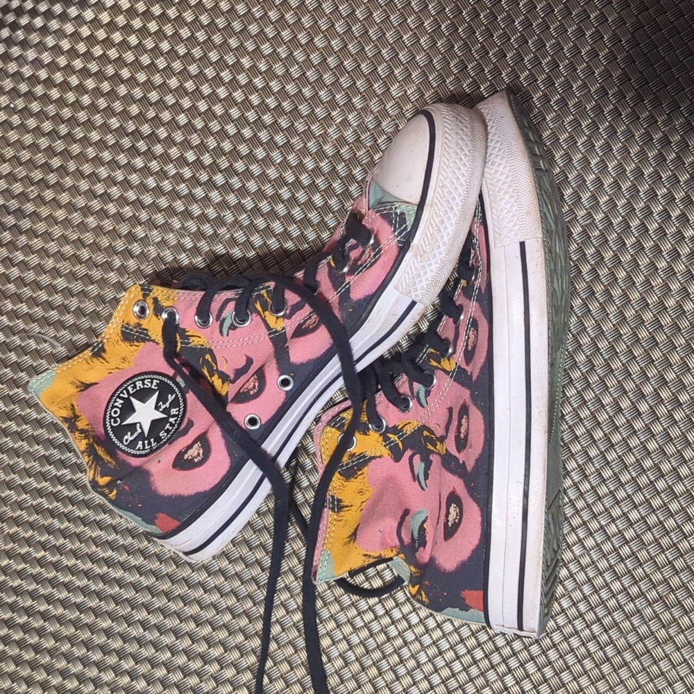 Andy Warhol/Marilyn Monroe high top chucks